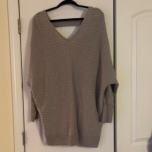 New York & Company V-Neck Sweater - Beige